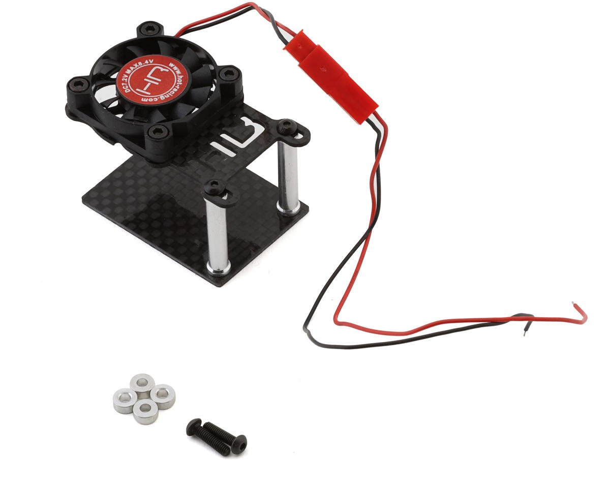 Hot Racing ESC Cooling Fan w/Adjustable Carbon Fiber Base (HRAESC303G01)