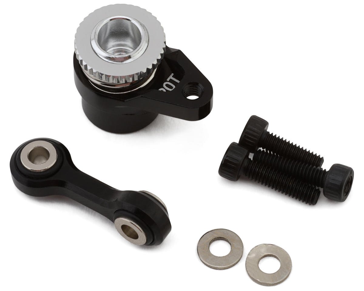 Hot Racing Arrma Grom Aluminum Servo Saver Set (Black) (20T) (HRAGRM48SH20T)