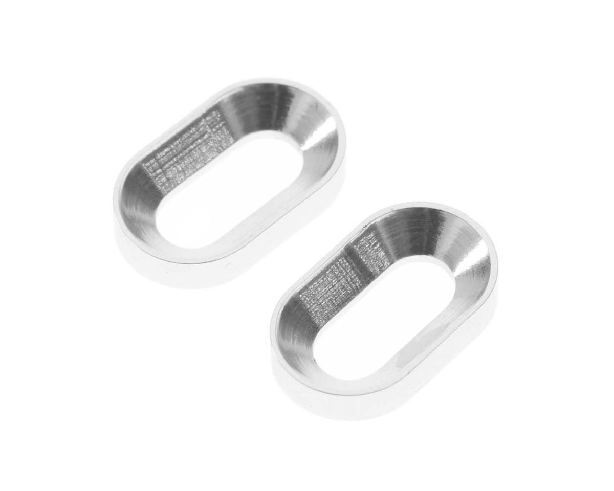 Hot Racing Silver Motor Mount Oval Washer (HRAHOR88908)