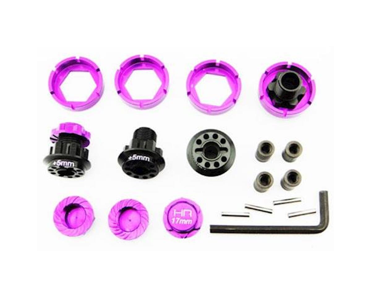 Hot Racing Savage Flux 17mm Warlock Hex Set w/Serrated Nuts (HRAHSF10X07)