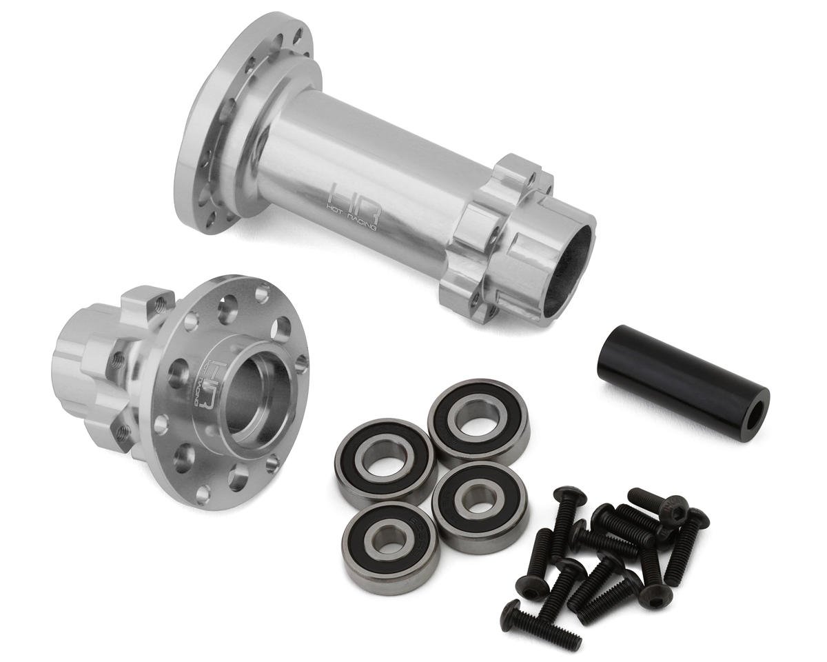 Hot Racing Losi Promoto-MX Front & Rear Aluminum Hub Set (Silver) (HRALPC10H08)
