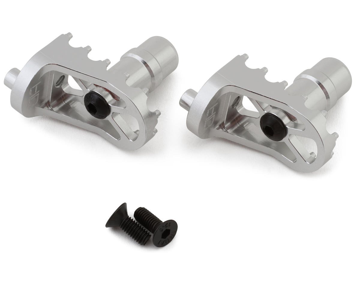 Hot Racing Losi Promoto-MX Aluminum Replica Foot Pegs (Silver) (2) (HRALPC14FP08)