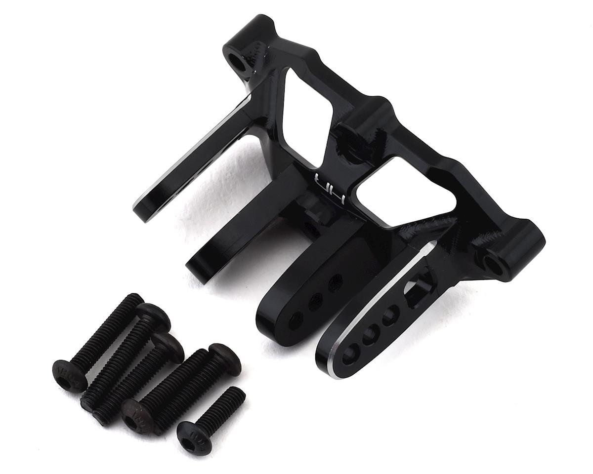 Hot Racing Losi Baja Rey/Rock Rey Aluminum Axle Upper Track Rod Mount (Black) (HRALRR12A01)