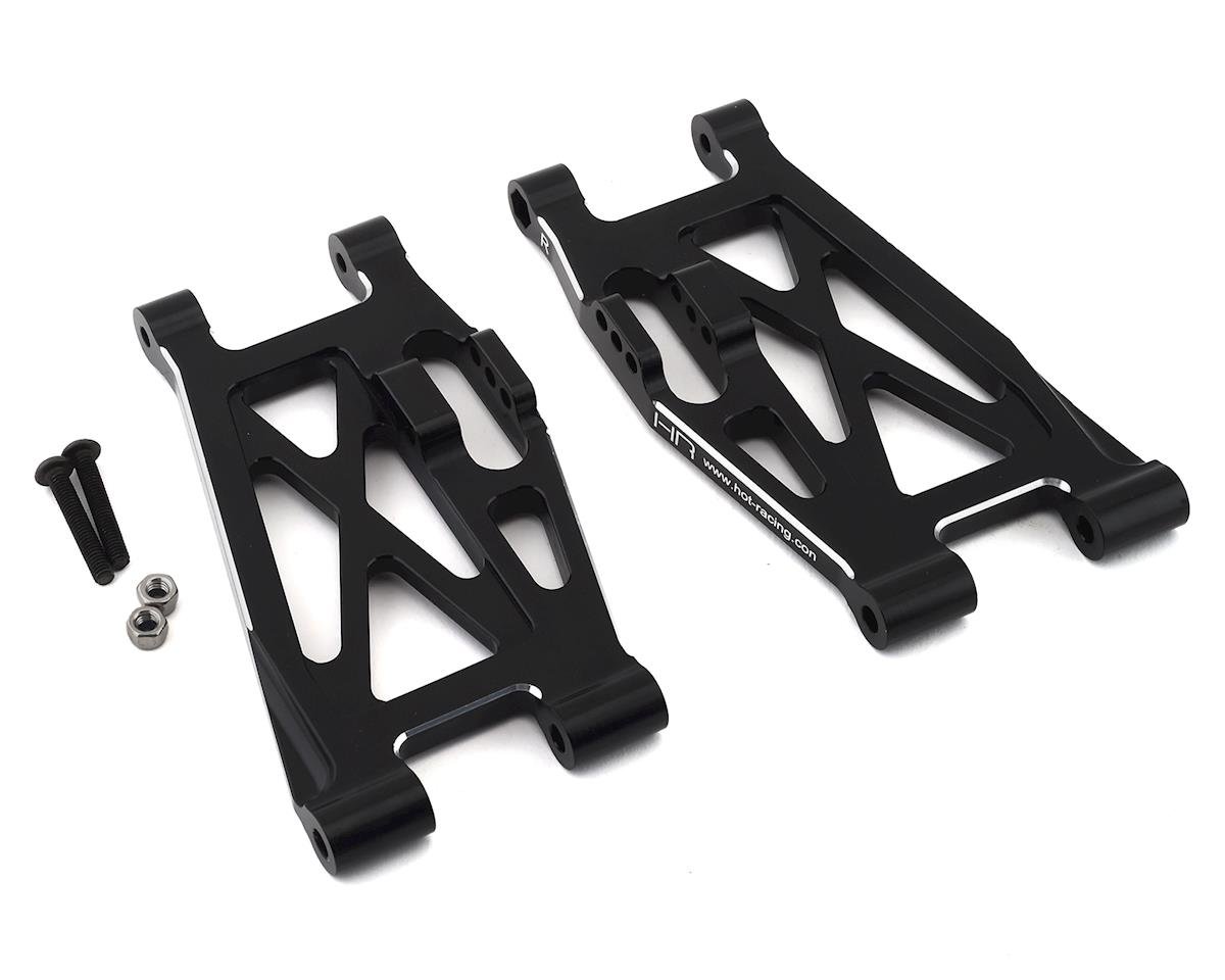 Hot Racing Super Rock Rey Aluminum Lower Front Suspension Arm Set (Black) (2) (HRALSRR55M01)