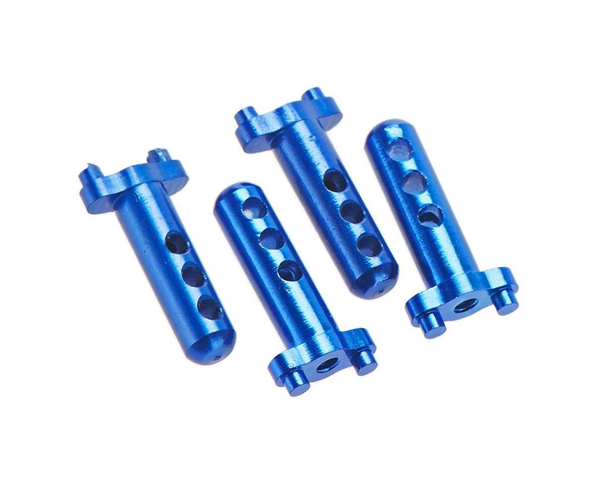 Hot Racing Aluminum Body Posts (4) Blue Losi Micro Crawle (HRAMCC20106)