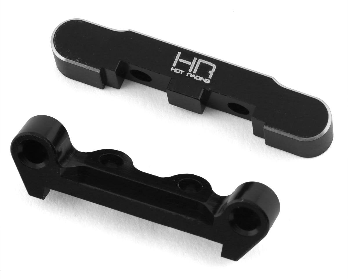 Hot Racing Losi Mini-T 2.0 Aluminum Rear Pivot Block Set (Black) (HRAMTT0901)