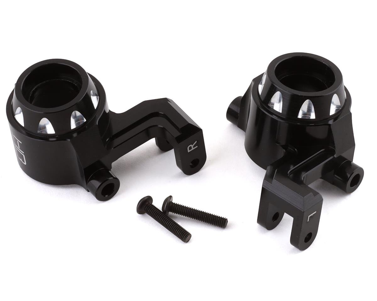 Hot Racing Aluminum Steering Blocks for Traxxas Maxx (Black) (2) (HRAMXX2101)