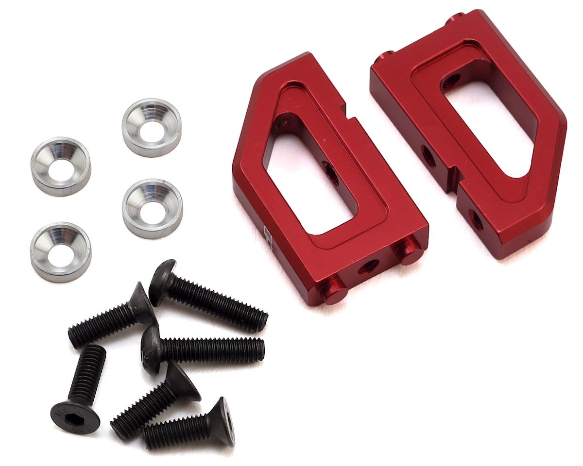 Hot Racing Arrma Nero Aluminum Steering Servo Mounts (Red) (HRANRO2402)