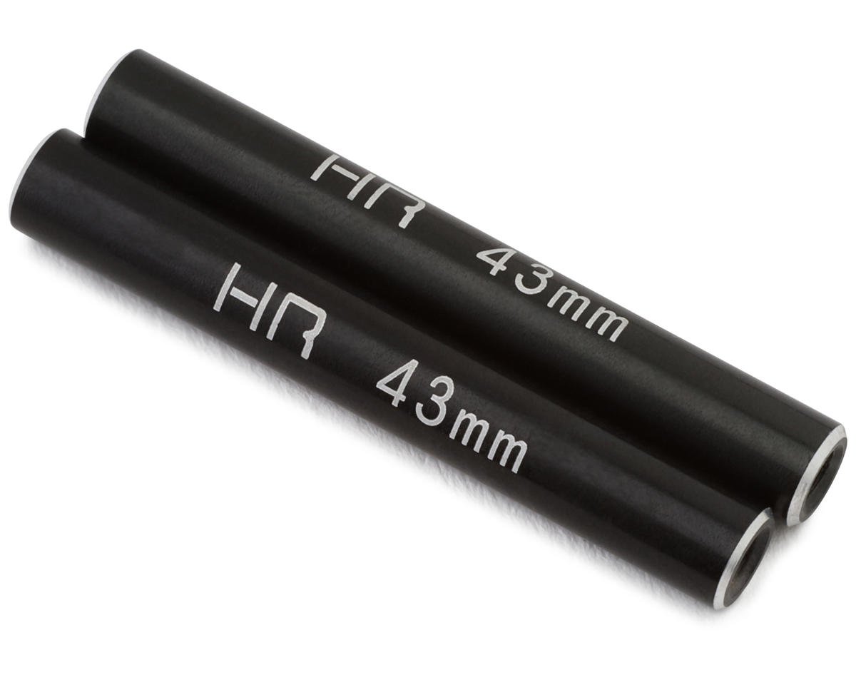 Hot Racing Aluminum Standoff Post Link (Black) (4) (3x6x43mm) (HRARCL64301)