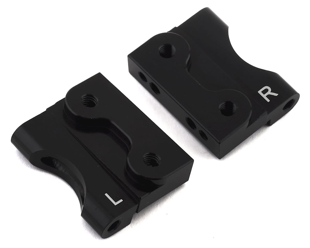 Hot Racing Aluminum Arm Mount (Black) (2) (HRATE12HX01) (HRARTE12HXM)