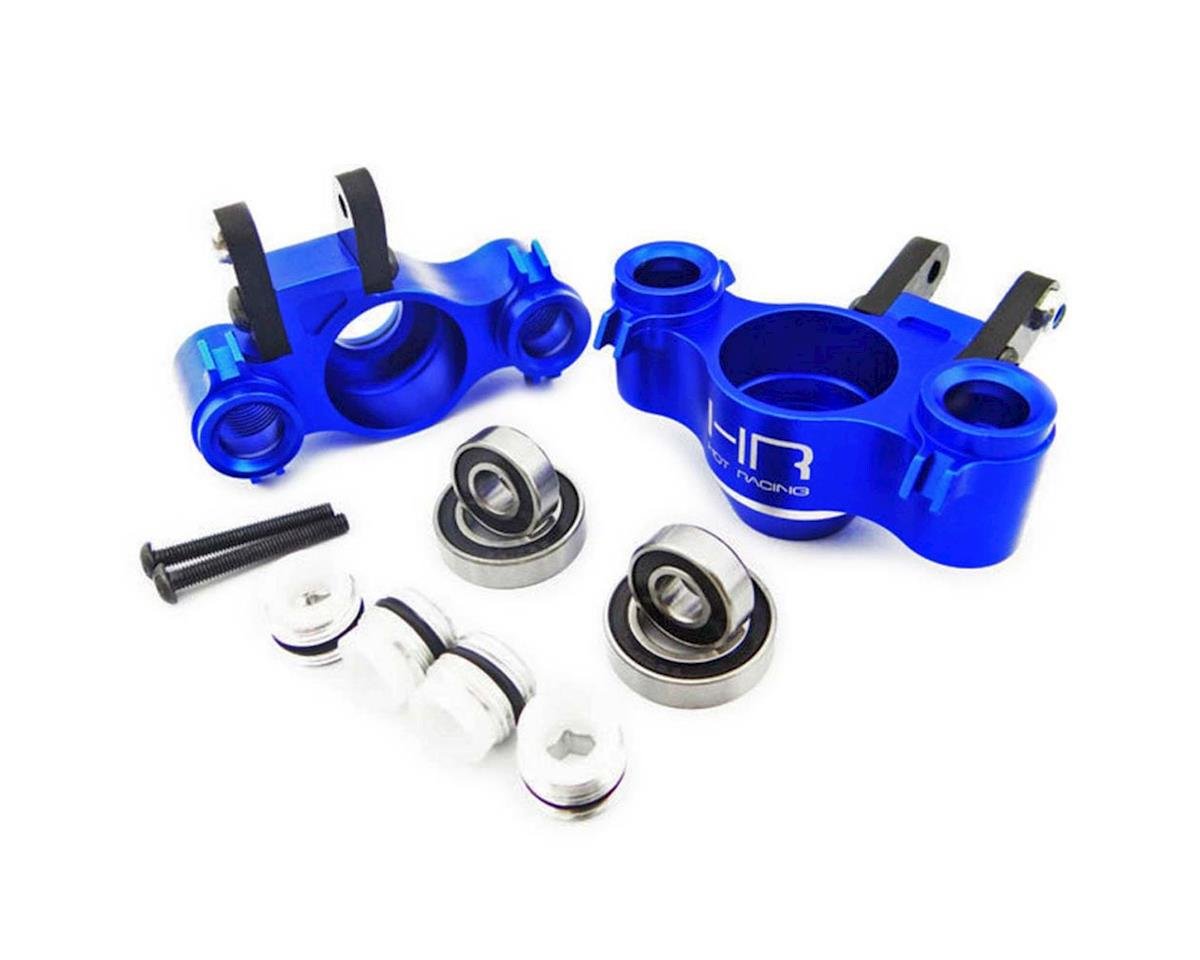 Hot Racing Aluminum Axle Carriers w/Bearing Blue TRA (HRARVO21XG06)