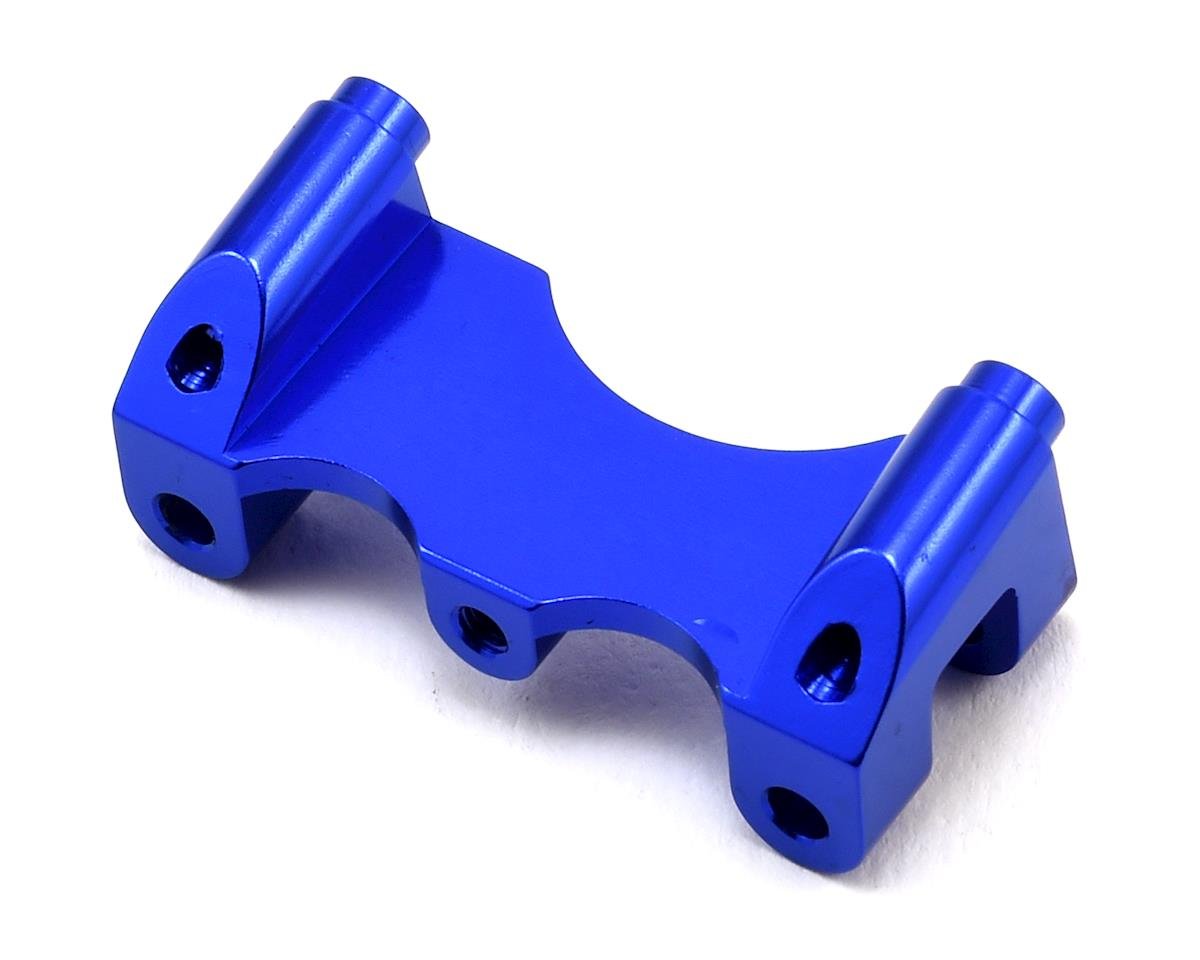 Hot Racing Aluminum Front Shock Mount for Traxxas Revo (Blue) (HRARVO2806)