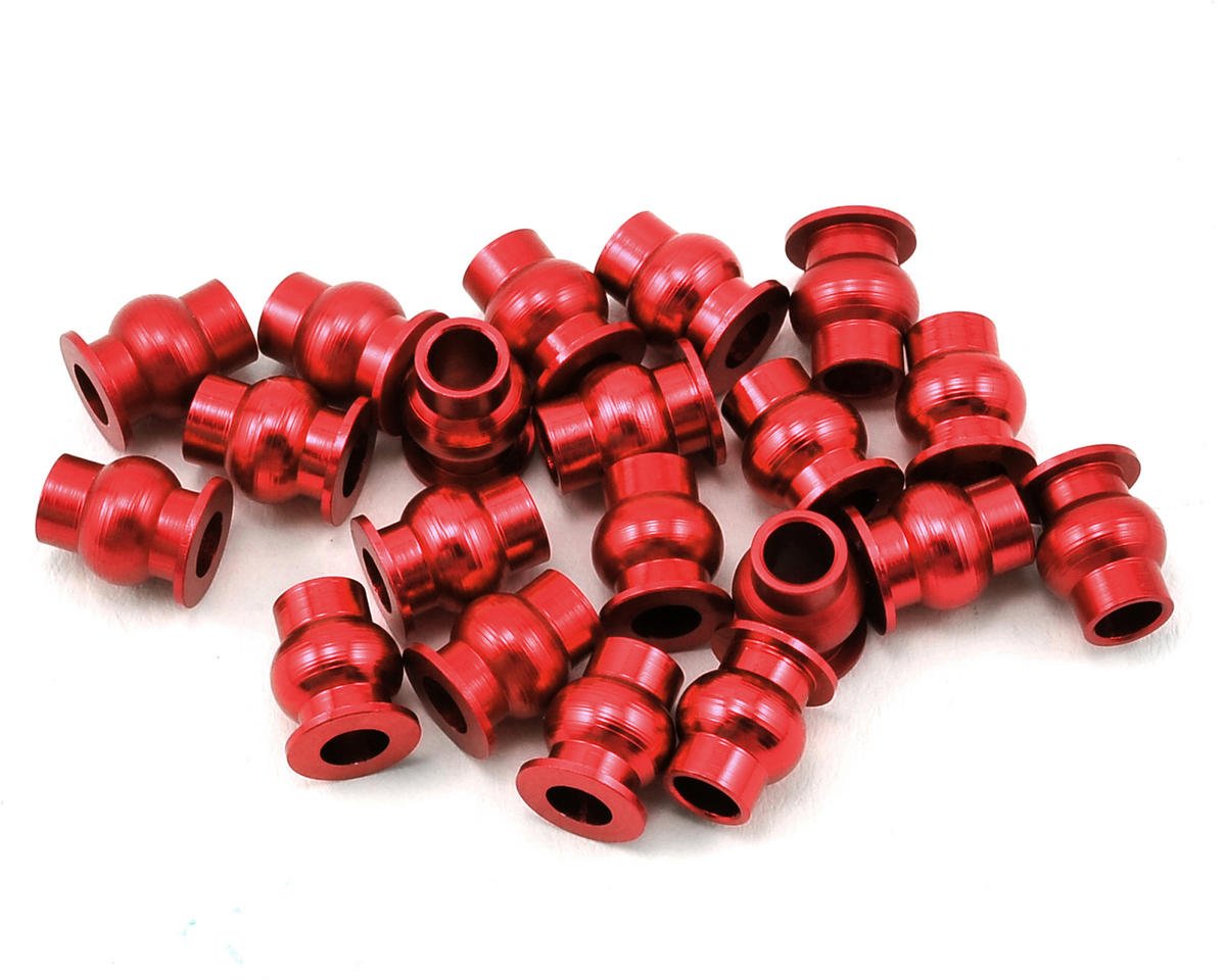 Hot Racing Aluminum Pivot Ball Set (Red) (20) (HRASCP160B02)