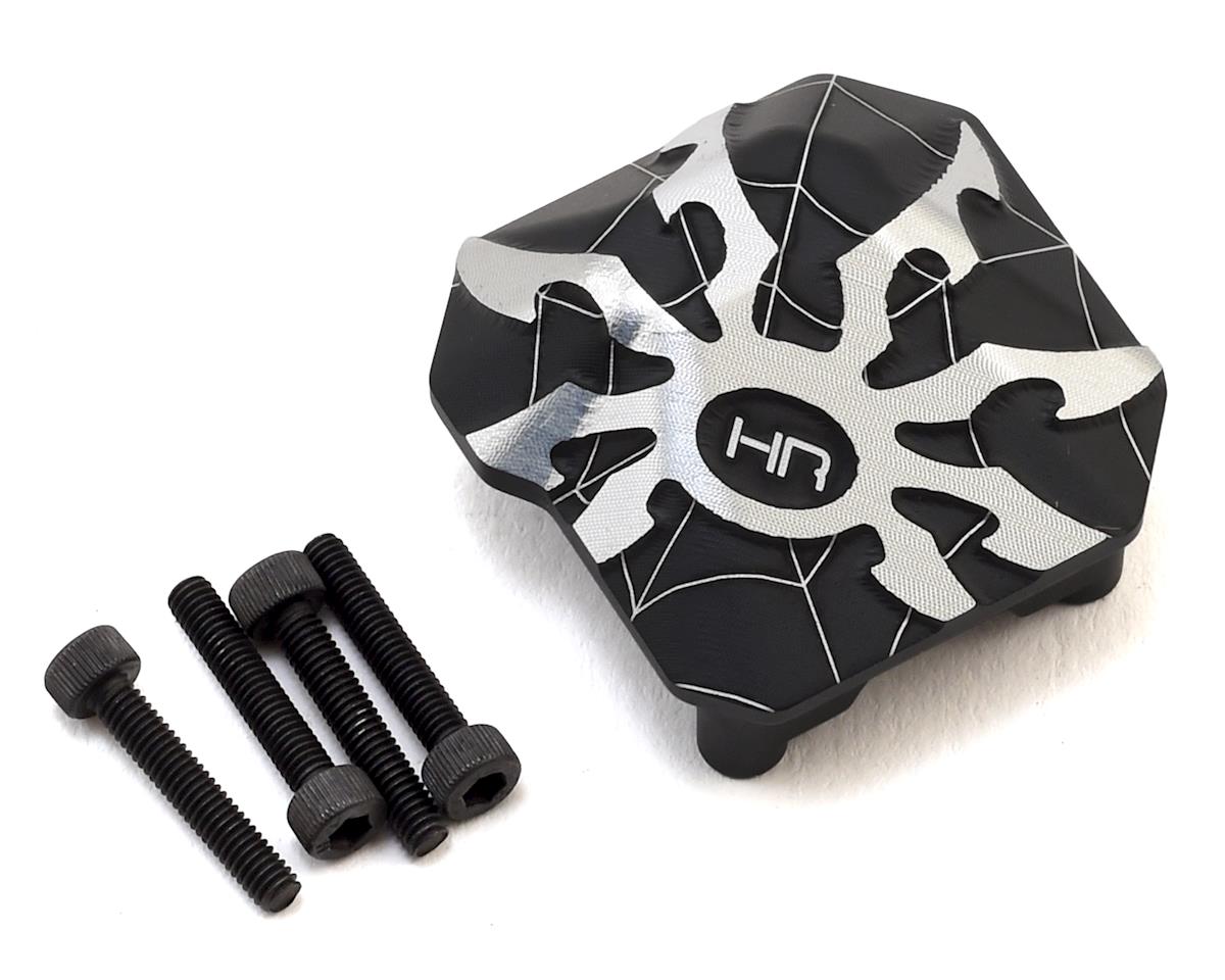 Hot Racing Axial SCX10 II Aluminum AR44 Axle Spider Diff Cover (Black) (HRASCXT12CP01)