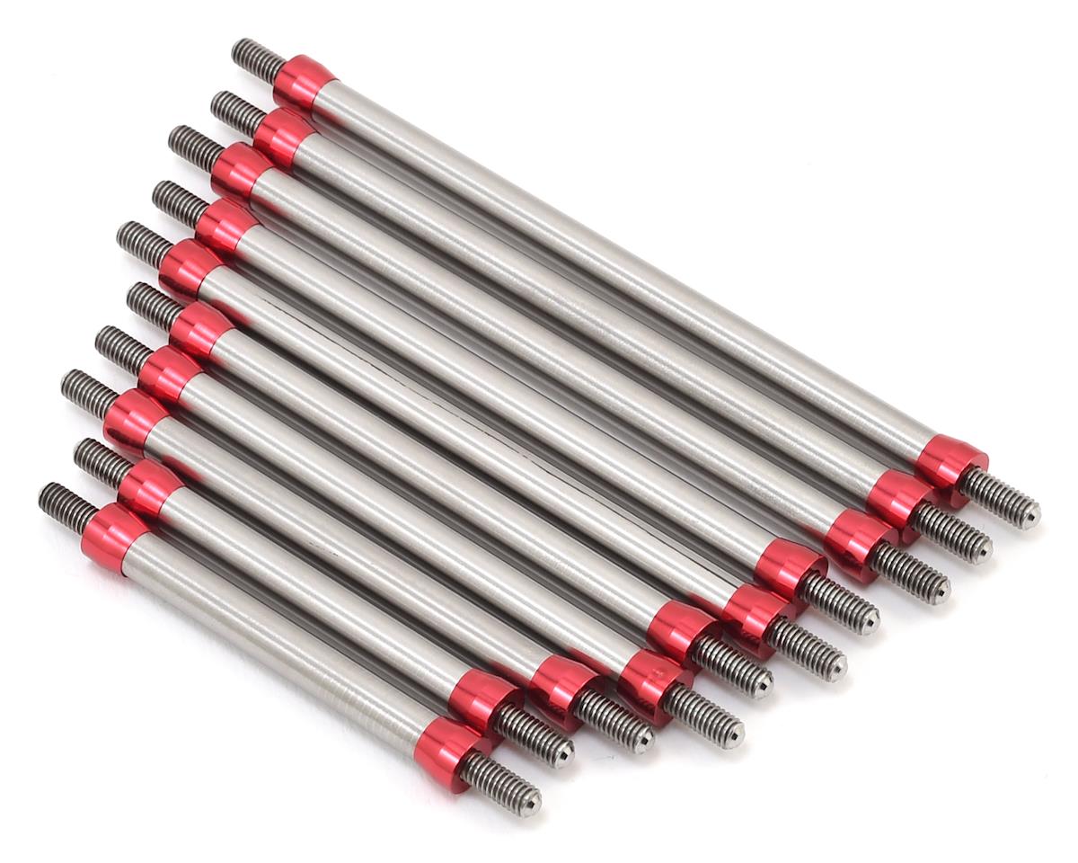 Hot Racing Axial SCX10 II Titanium Linkage Kit (10) (HRASCXT313TM)