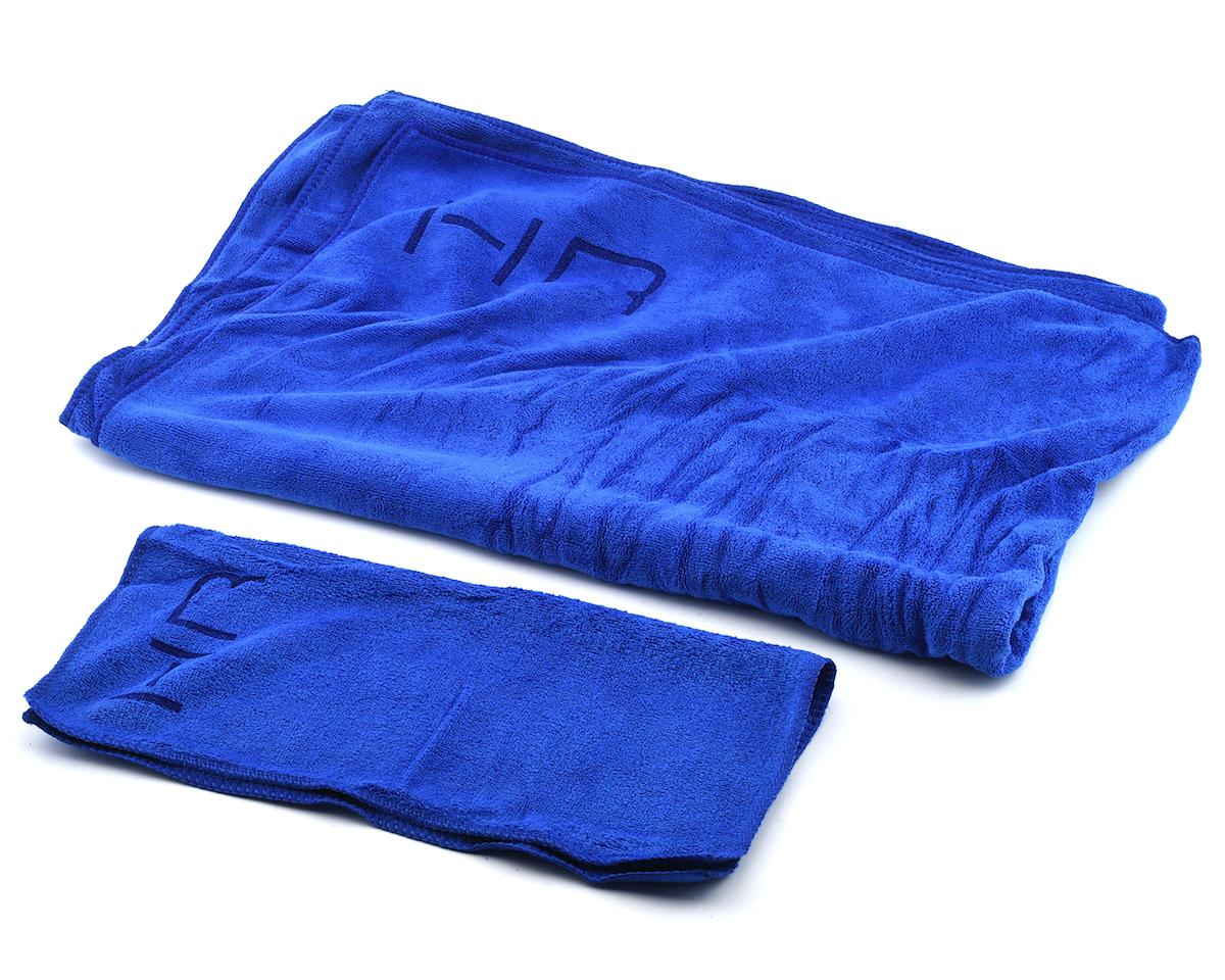 Hot Racing Pit Towel Set (Blue) (2) (90x60cm/30x30cm) (HRASDW996T06)