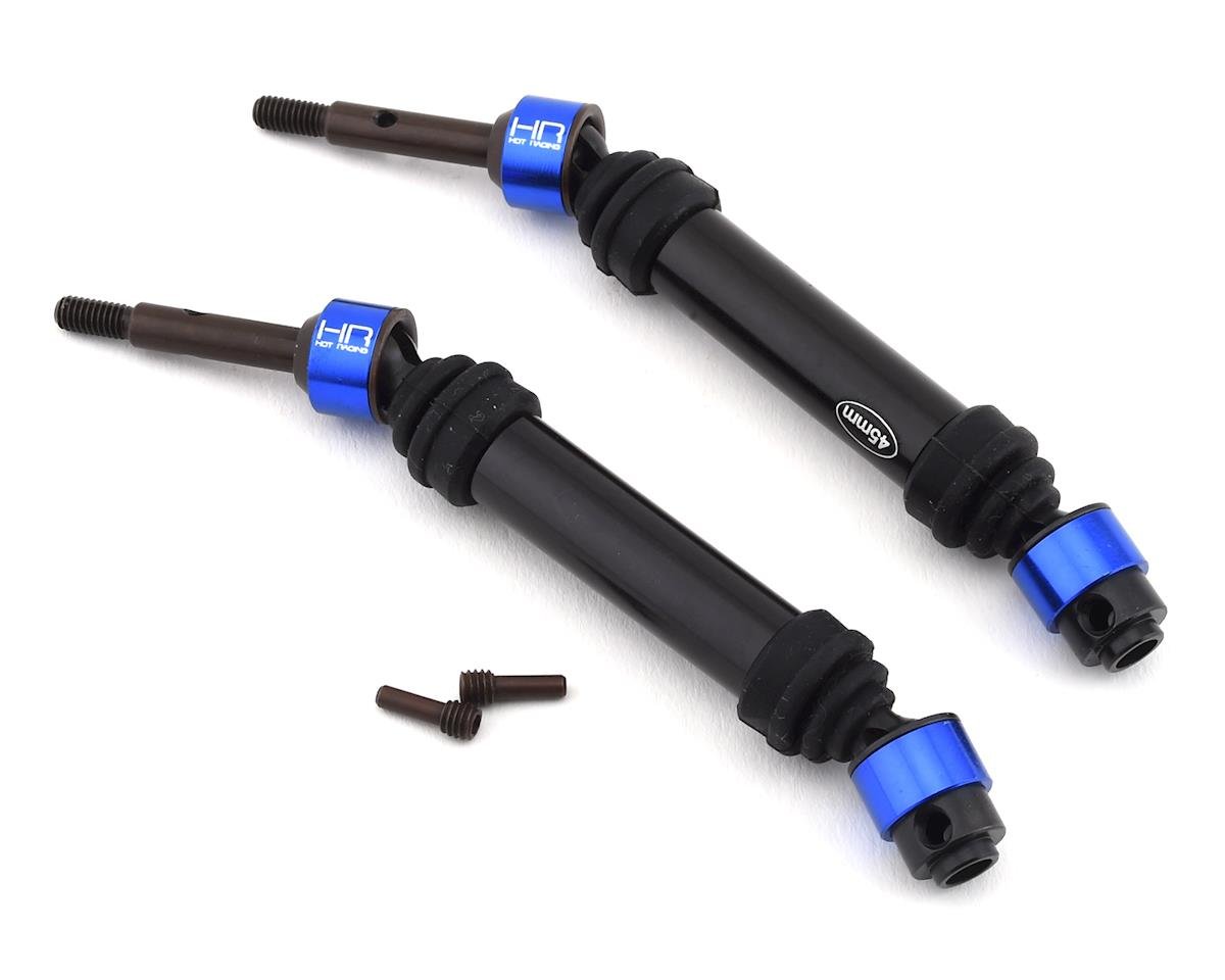 Hot Racing Rear Light Weight Metal CV Splined Drive Shafts for Traxxas Slash 4x4 (HRASLF288RCR)