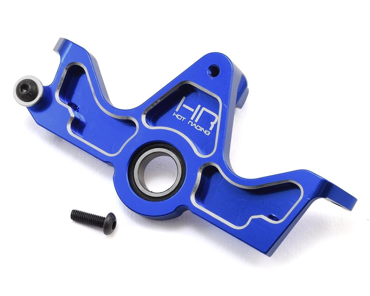 Hot Racing Aluminum HD Bearing Motor Mount for Traxxas Slash 4x4 (Blue) (HRASLF38X06)