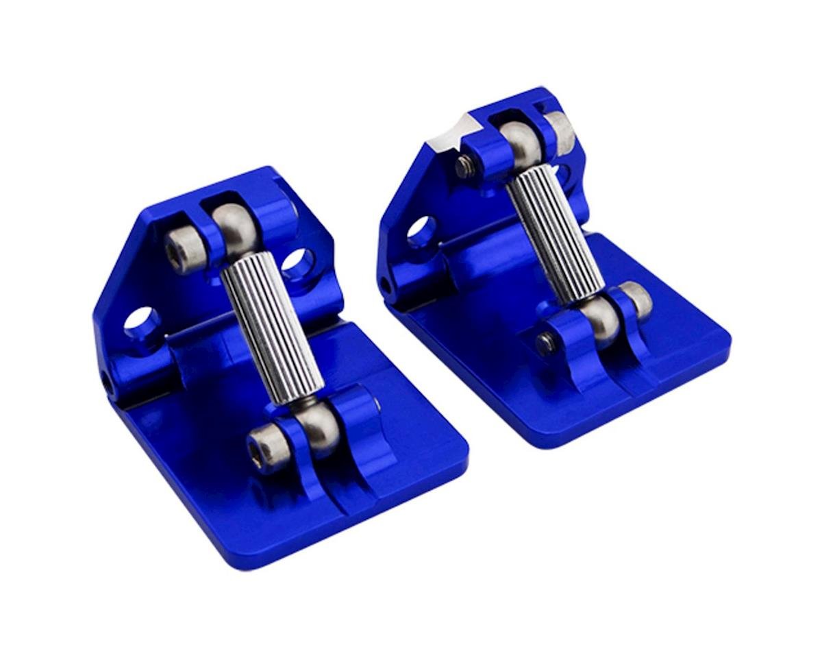 Hot Racing Aluminum Adjustable Trim Tab Set for Traxxas Spartan (Blue) (HRASPN311AR06)
