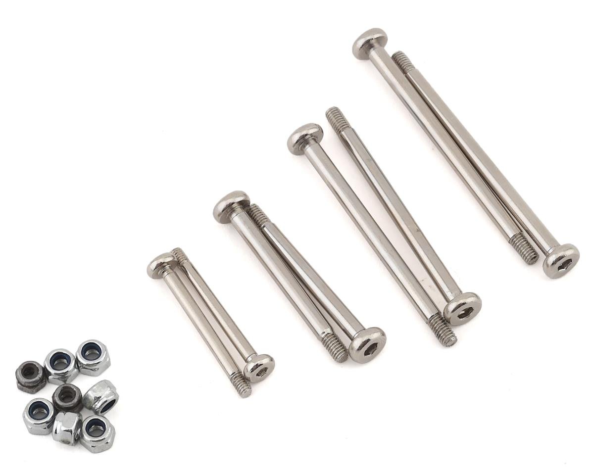 Hot Racing Hardened Chrome Plated Steel Hinge-Pin Set for Traxxas Slash (HRASTE1568E08)