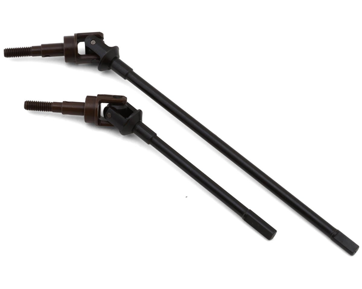 Hot Racing Axial Wraith High Angle Front Steel Universal Driveshafts (2) (HRASWRA288RC)