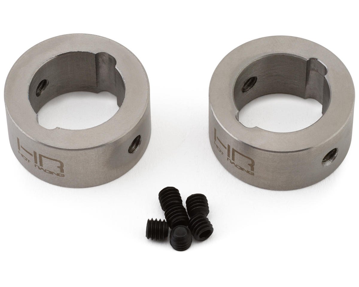 Hot Racing Stainless Steel Reinforcement Sleeve Set for Traxxas¨ XRTª (2) (HRASXMX37R)