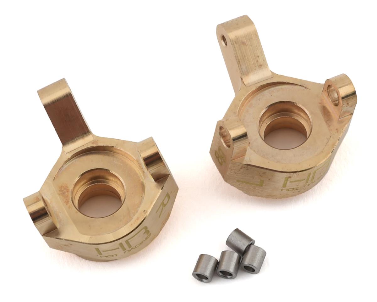 Hot Racing Axial SCX24 Brass Front Steering Knuckle (2) (8g) (HRASXTF21H)