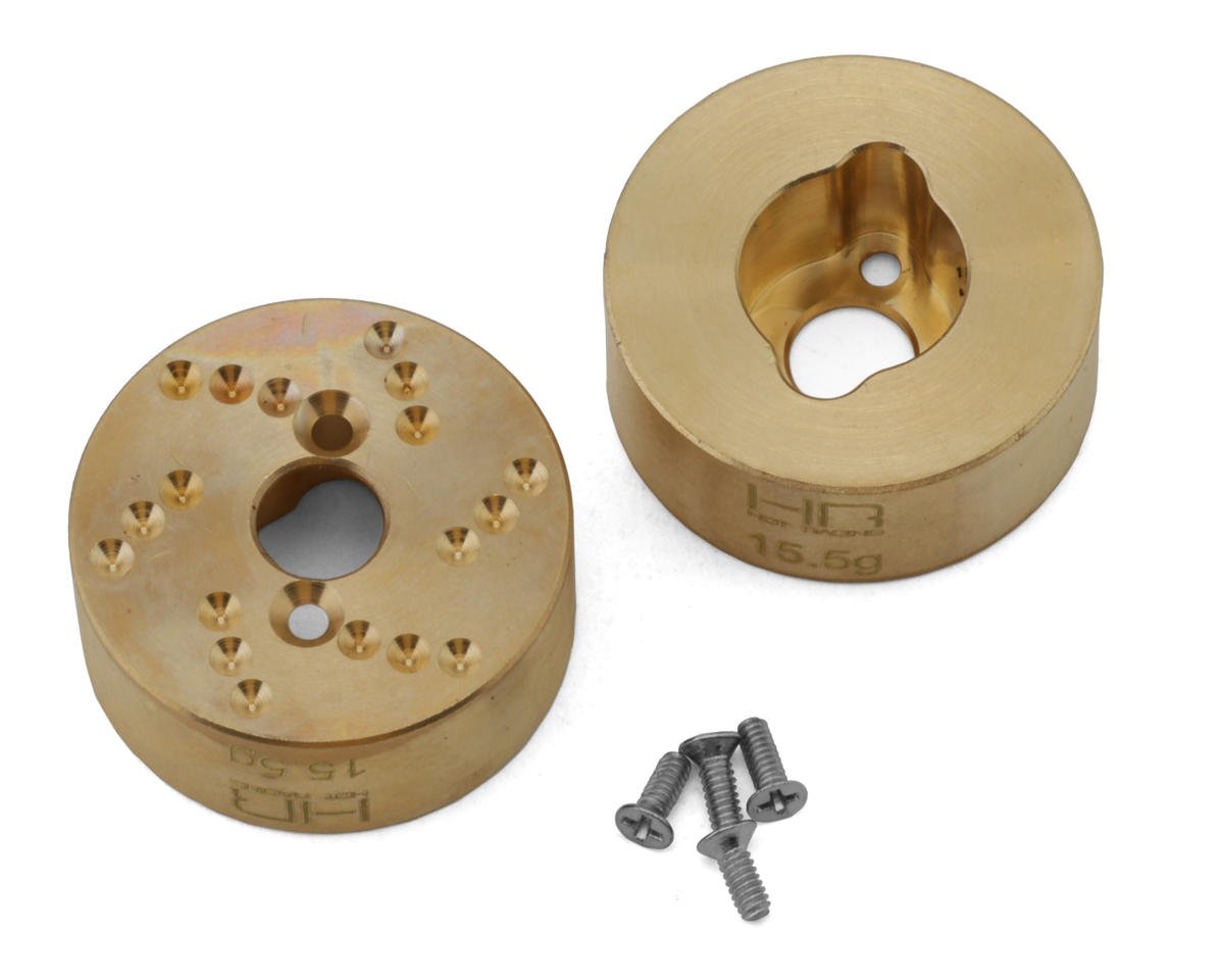 Hot Racing Axial SCX24 Brass Rear Hub (2) (31g) (HRASXTF22H)