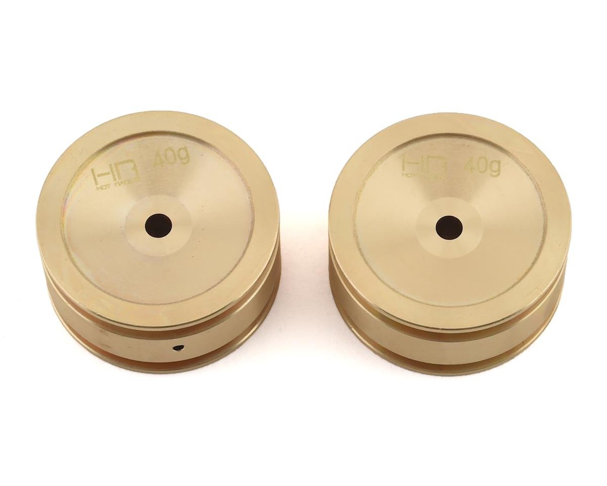 Hot Racing Axial SCX24 Brass Wheel (2) (40g) (HRASXTF265H)