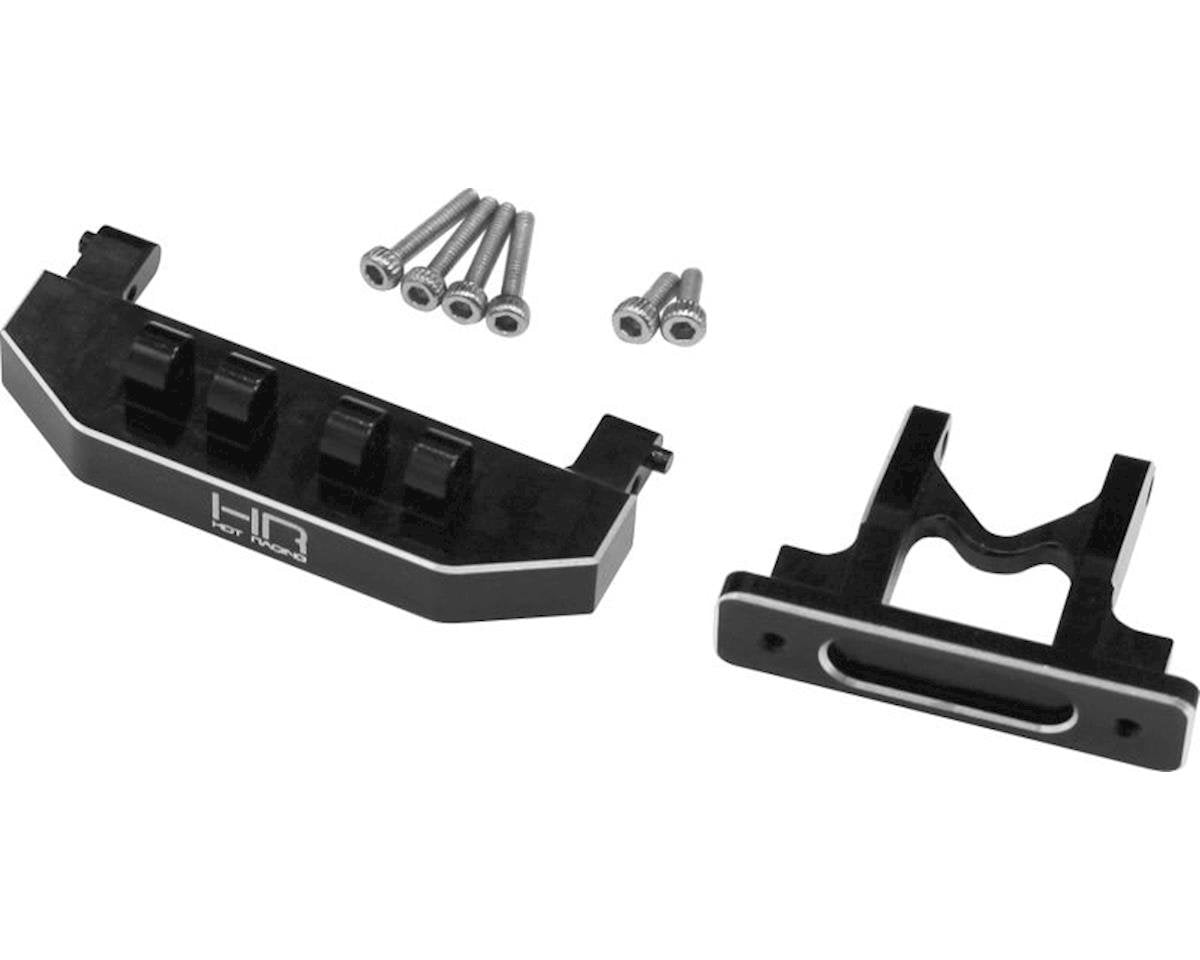 Hot Racing Axial SCX24 Aluminum Rear Body Mount Support (Black) (HRASXTF3201)