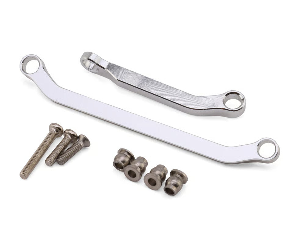 HOT RACING - Axial SCX30 Aluminum Steering Links Set (Silver) (HRASXTY4908)