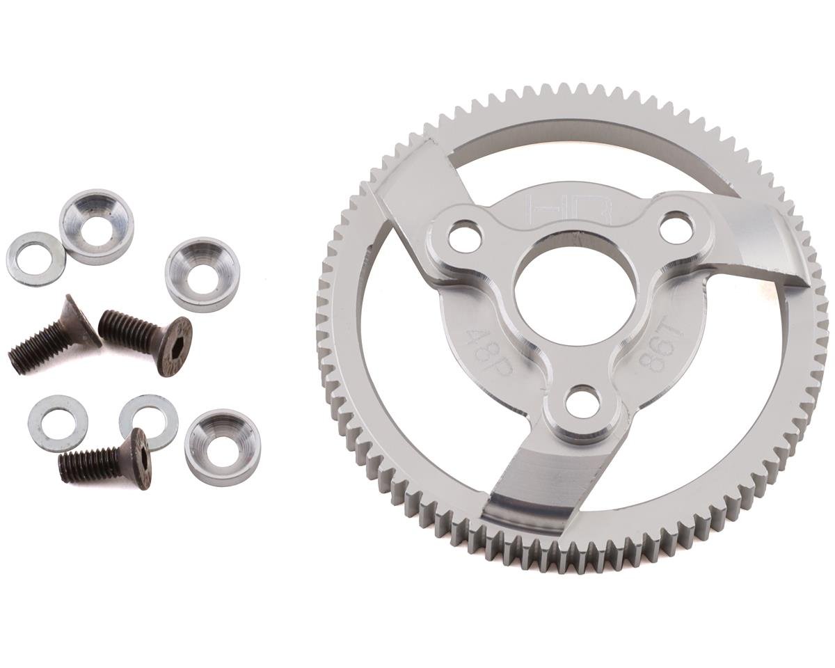Hot Racing 48P Hard Anodized Aluminum Spur Gear for Traxxas 2WD (86T) (HRATE886H)