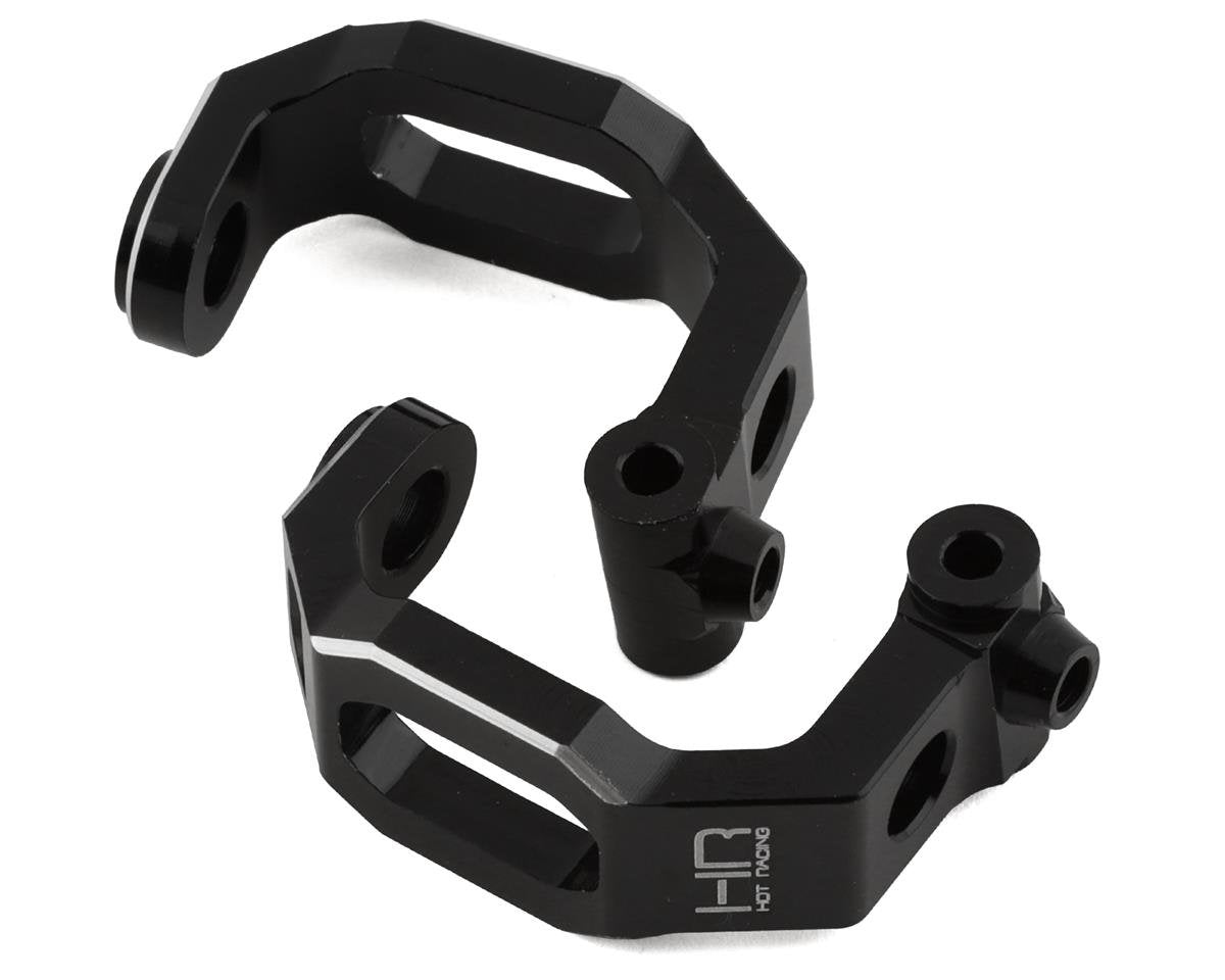 Hot Racing Aluminum Caster Blocks for Traxxas 4-Tec 2.0 (Black) (2) (HRATRF1901)