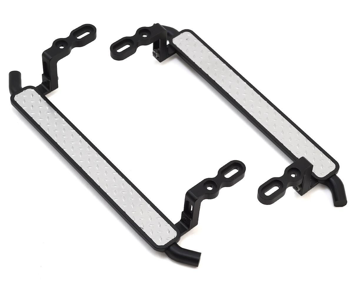 Hot Racing Aluminum Diamond Rock Rail Side Step for Traxxas TRX-4 (Black) (2) (HRATRXF33DP01)
