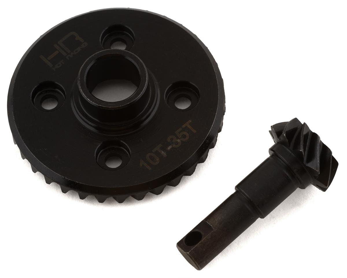 Hot Racing Steel Helical Underdrive Differential Ring/Pinion for Traxxas TRX-4 (HRATRXF9510)