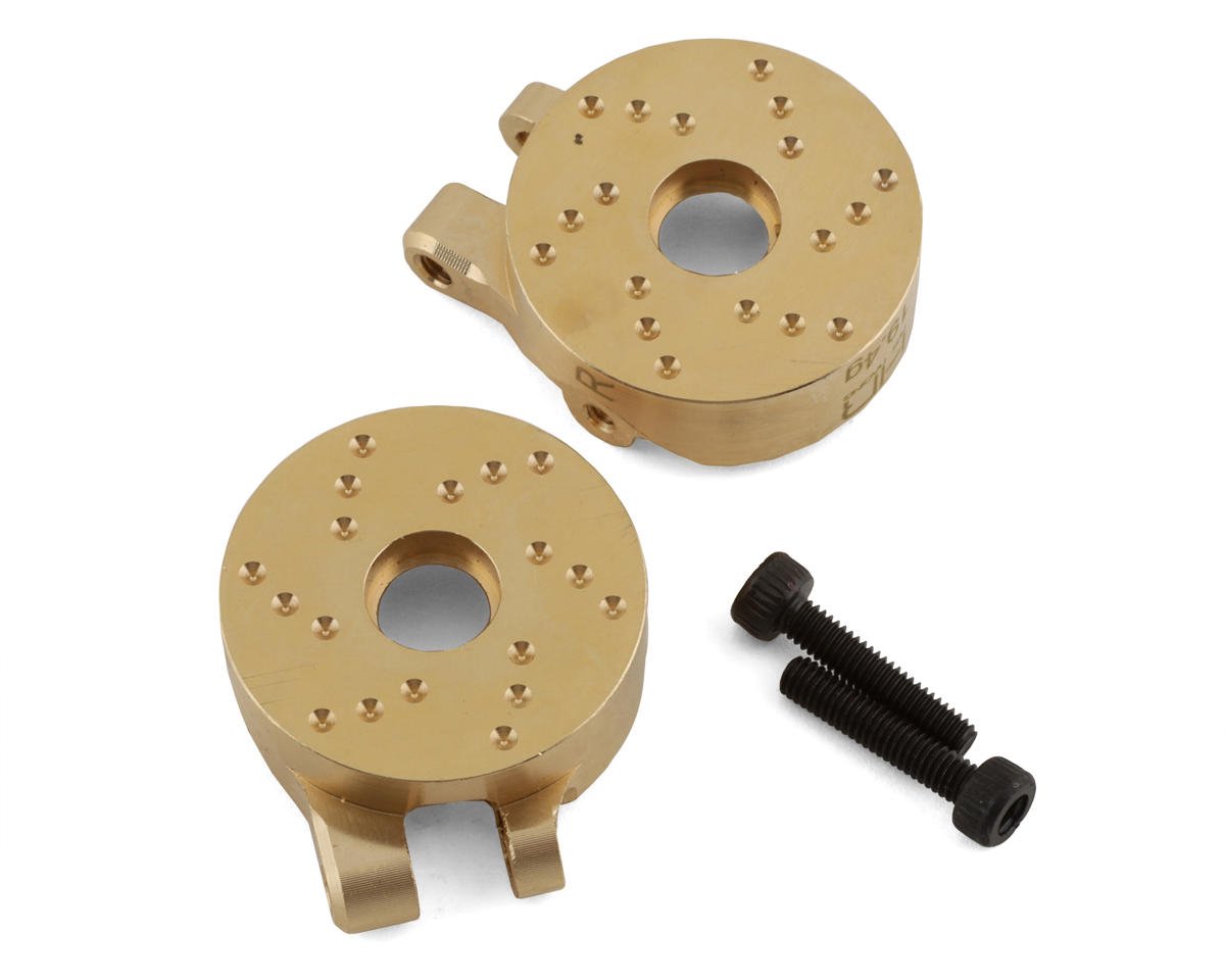 Hot Racing Brass Steering Knuckle for Traxxas TRX-4M (2) (19.4g) (HRATRXM21H)
