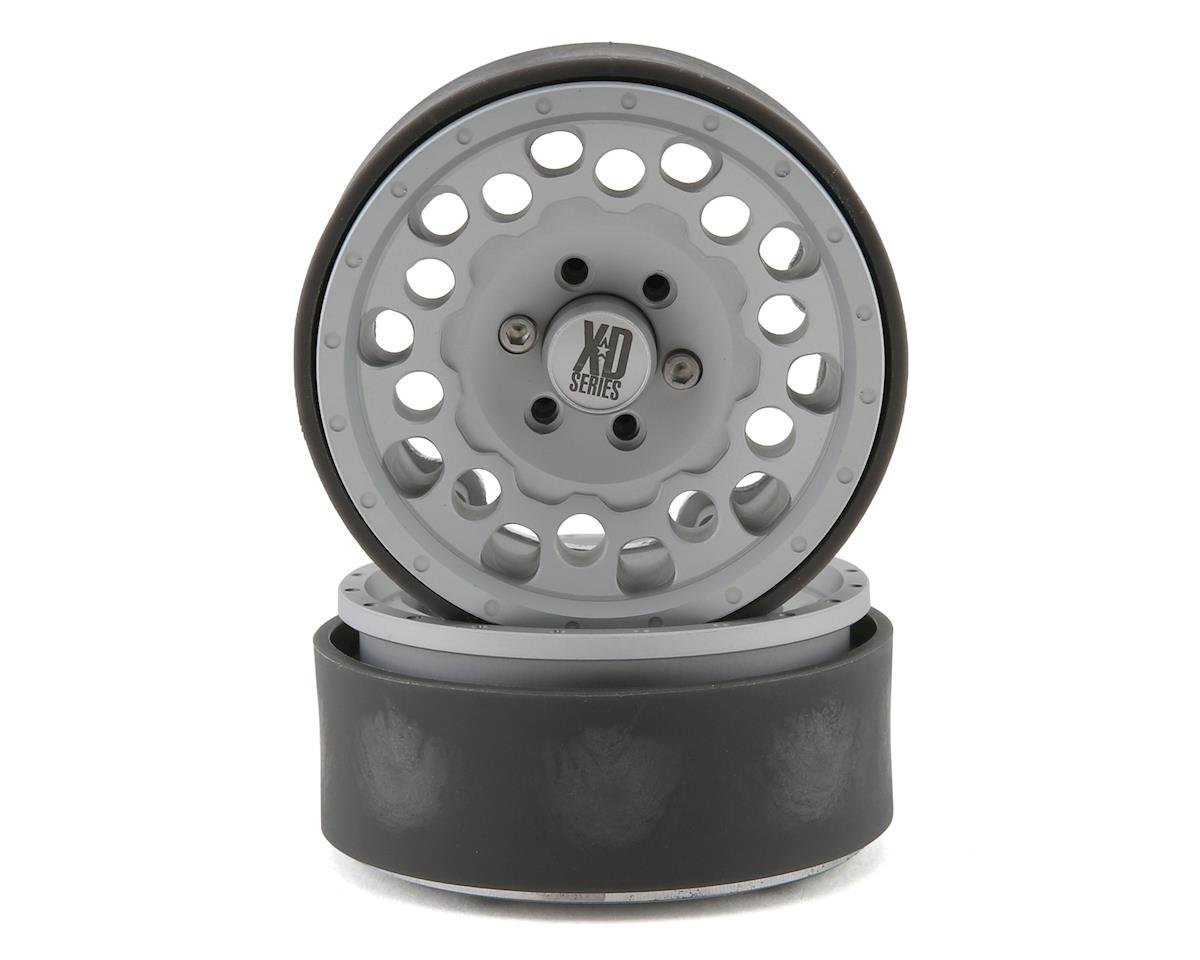 Incision KMC 1.9" XD129 Holeshot Crawler Wheel (Silver) (2) (INCIRC00331)