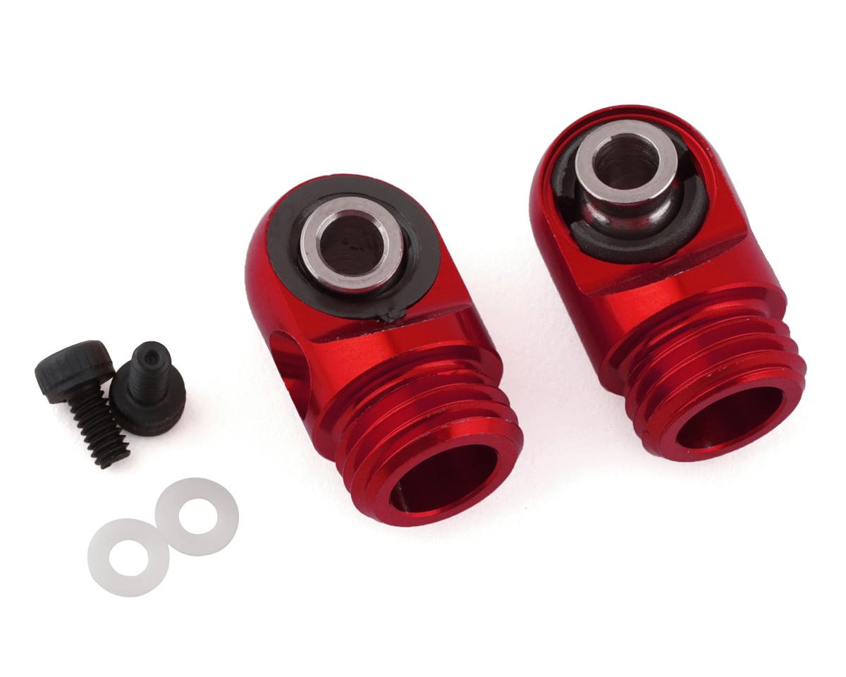 Incision S8E Machined Aluminum Shock Caps (Red) (2) (INCIRC00524)