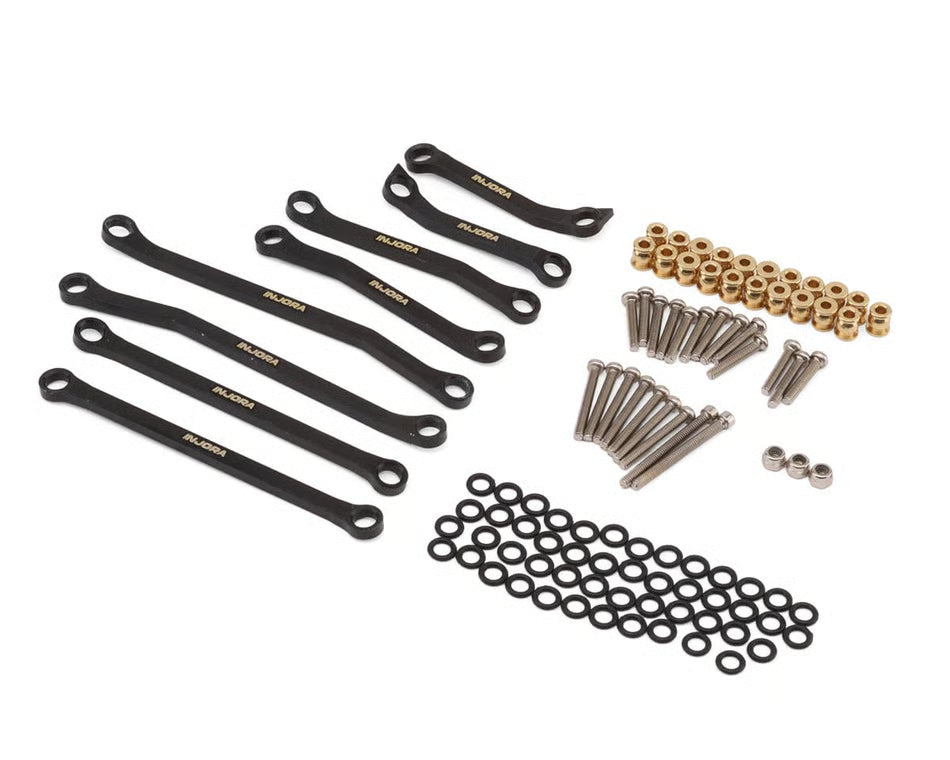 INJORA - Redcat Ascent-18 Apex Black Brass High Clearance Link Set (Black) (36g) (INJASC18-32)