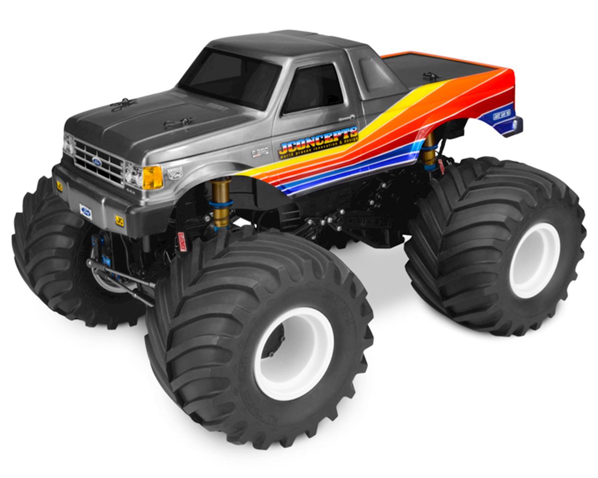 JConcepts 1989 Ford F-250 Monster Truck Body w/Racerback (Clear) (JCO0302)