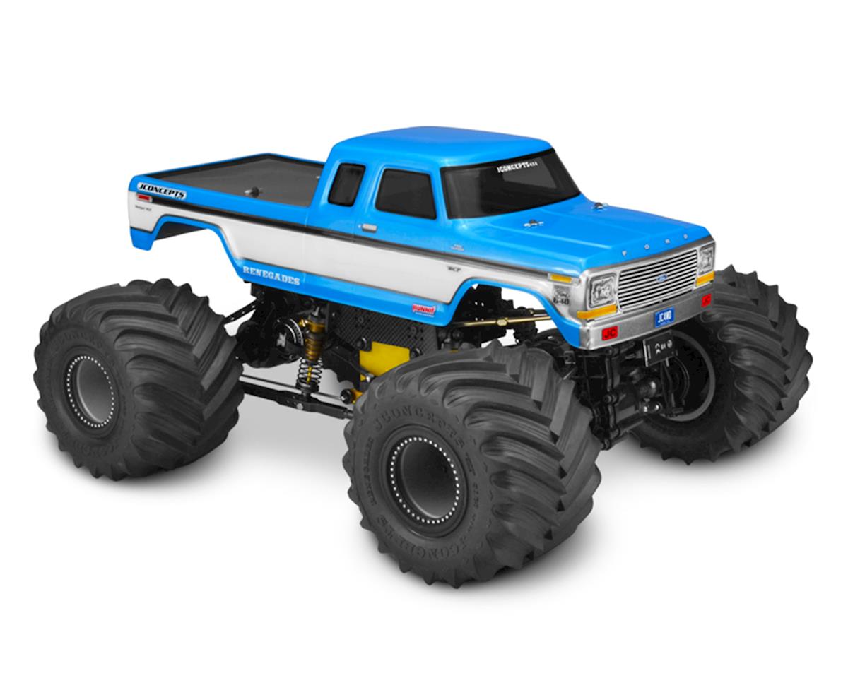 JConcepts 1979 F250 SuperCab Monster Truck Body w/Bumpers (Clear) (JCO0329)