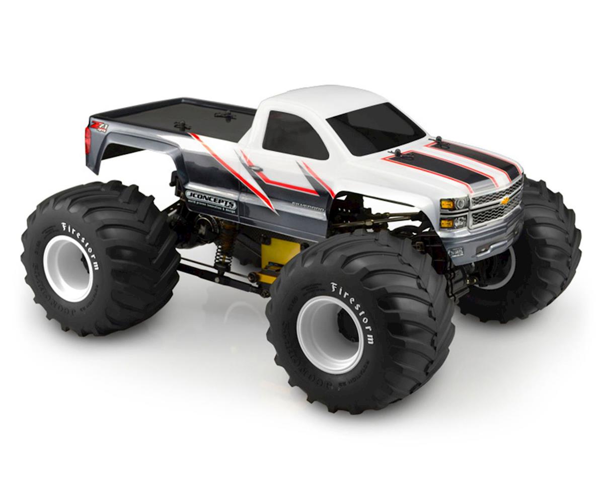 JConcepts 2014 Chevy 1500 Monster Truck Body (Clear) (Single Cab) (JCO0372)