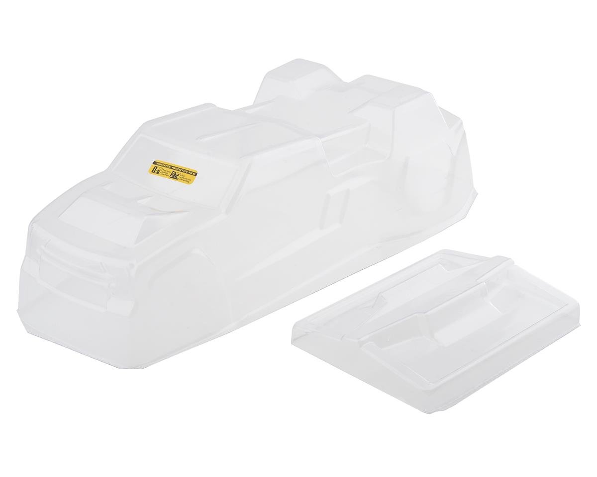 JConcepts F2 Stadium Truck Body w/Spoiler for Traxxas Rustler VXL (Clear) (JCO0374)