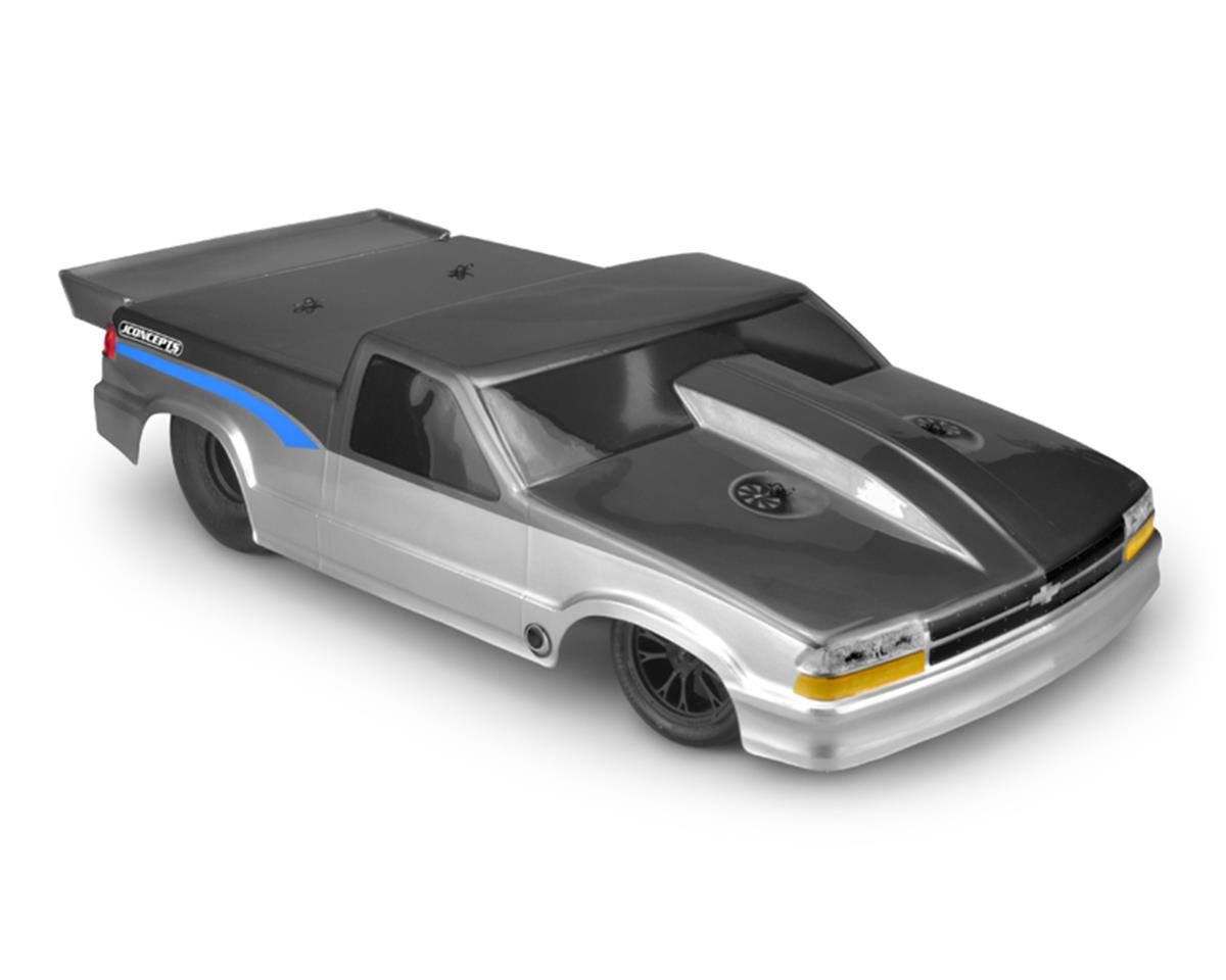 JConcepts 2002 Chevy S10 Drag Truck Street Eliminator Drag Racing Body (Clear) (JCO0413)
