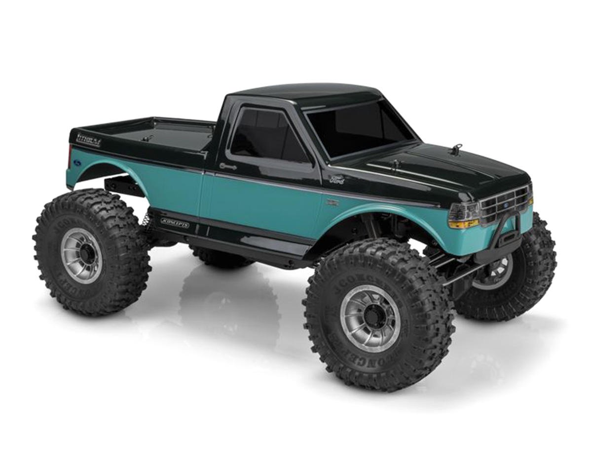 JConcepts Tucked 1995 Ford F-150 Rock Crawler "Pre-Trimmed" Body (Clear) (12.3") (JCO0450)