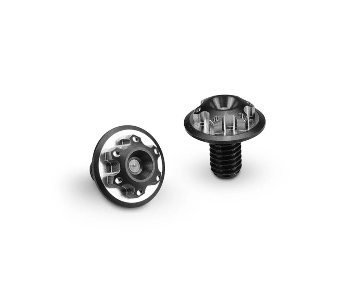JConcepts 6x10mm Finnisher Titanium License Plate Screws (2) (Black) (JCO11000)