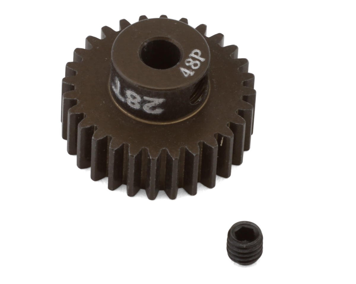 JConcepts 48P CNC-Machined Aluminum Silent Speed Pinion Gear (28T) (JCO2114)