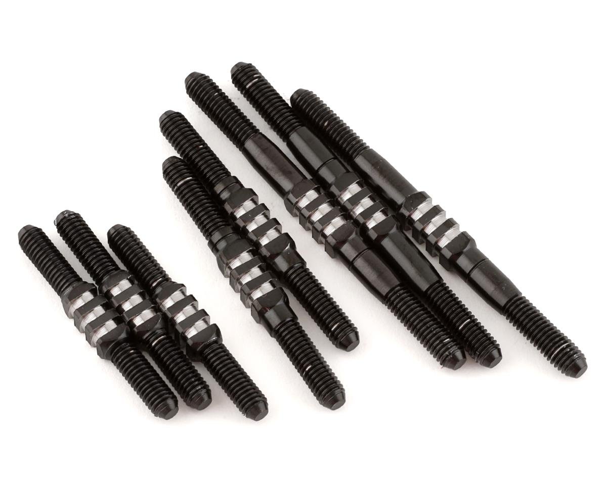 JConcepts RC10 Classic Fin Titanium Turnbuckle Set (8) (Black) (JCO2228-2)