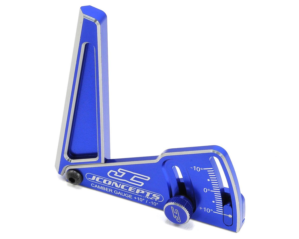 JConcepts Aluminum Camber Gauge (85mm) (Blue) (JCO2283-1)