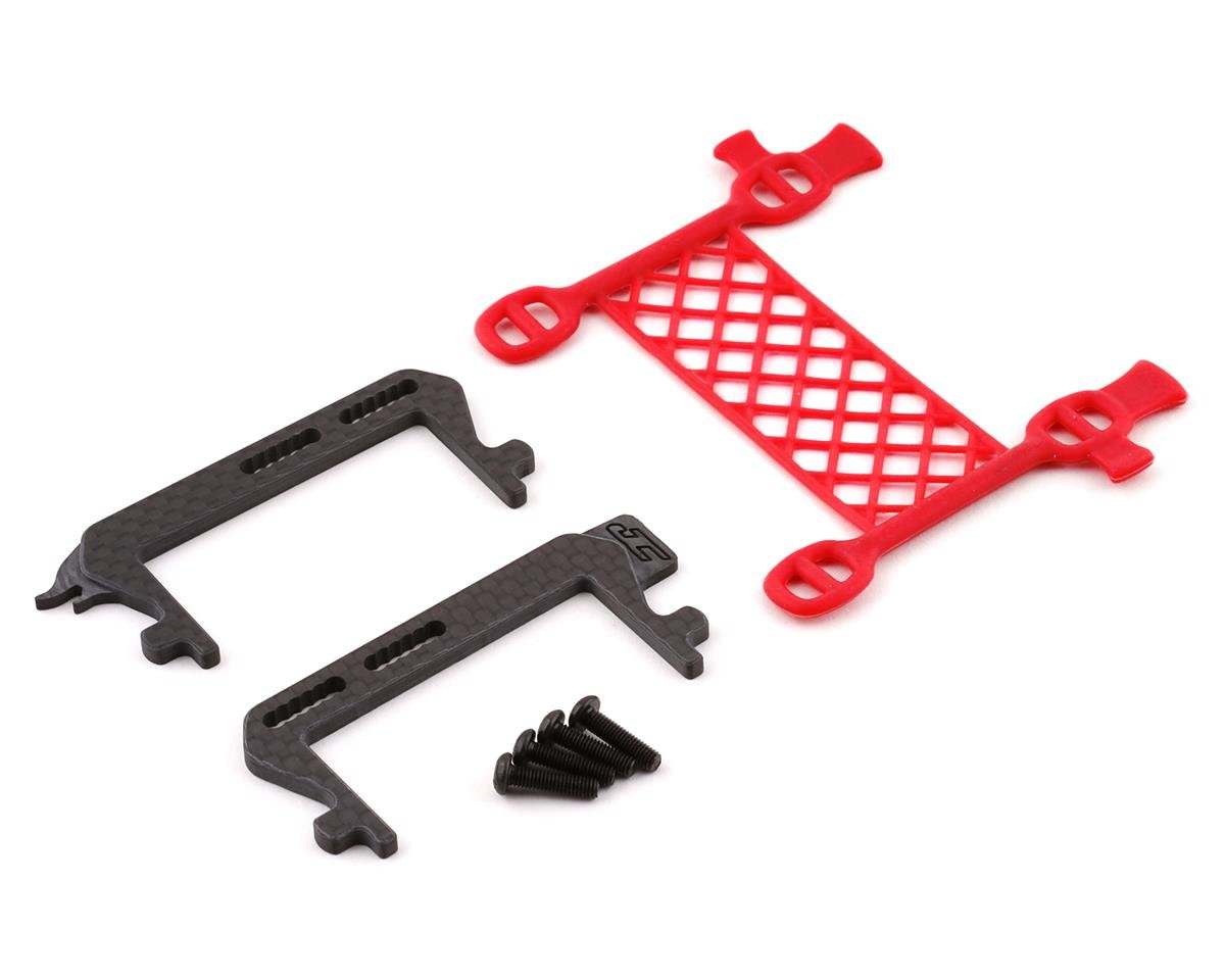 JConcepts B6.2 Cargo Net Battery Brace (Red) (JCO2298-7)